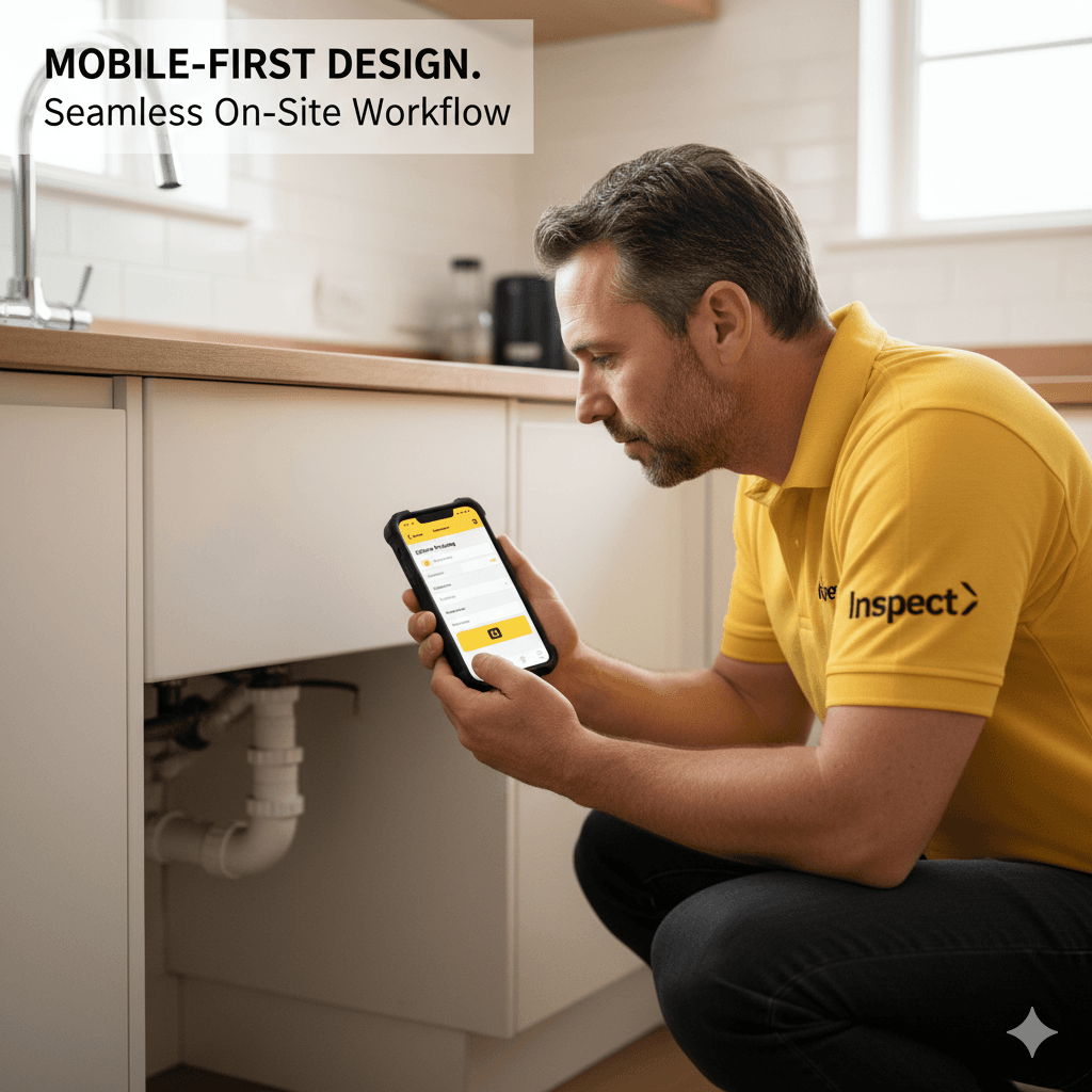Mobile-first design for seamless on-site workflow